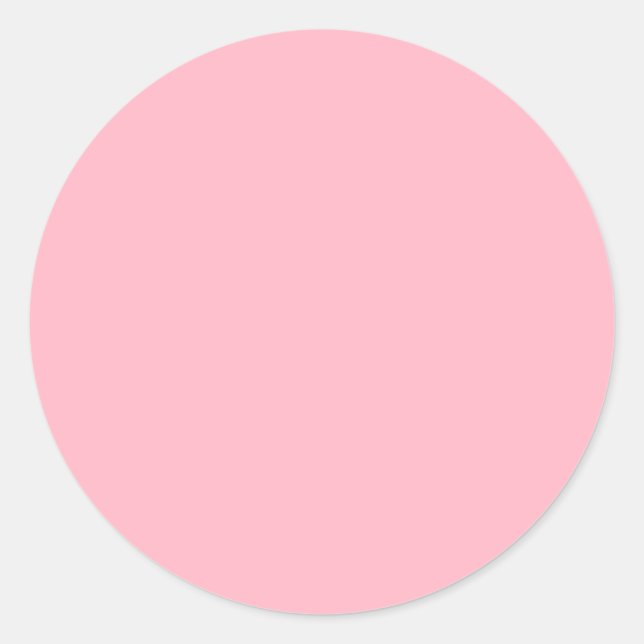Sticker Rond Rose cerise en fleur (Devant)