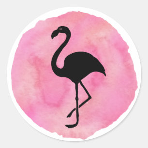 Sticker Rond Rose Clair