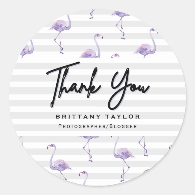 Sticker Rond Rose classique de luxe blanc (Devant)