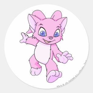 Sticker Rond Rose d'Acara
