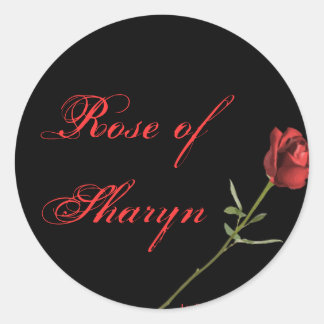Sticker Rond Rose de sharyn