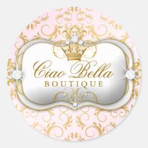 Sticker Rond Rose divin d'or de 311 Ciao Bella