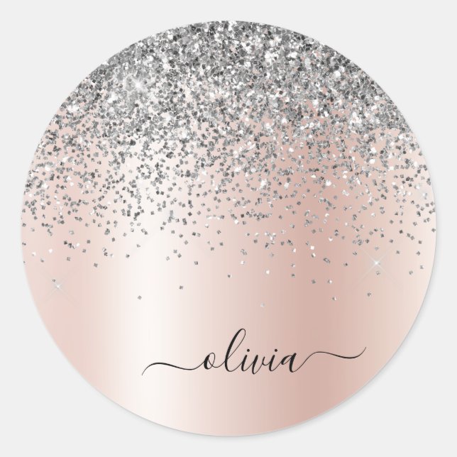 Sticker Rond Rose Gold (Devant)
