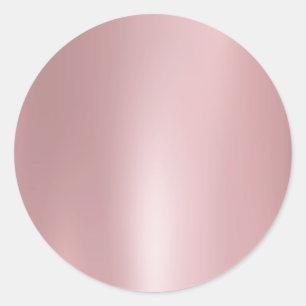 Sticker Rond Rose Gold Blank Elegant Moderne Modèle tendance