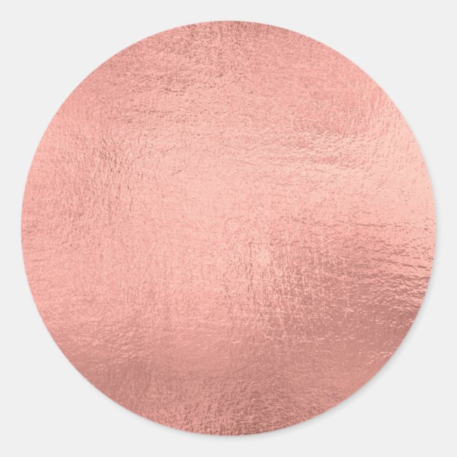 Sticker Rond Rose Gold Custom tendance (Devant)