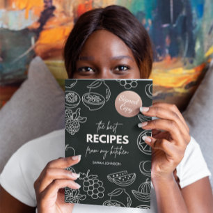 Sticker Rond Rose Gold Metallic Foil Photo Signé Copie