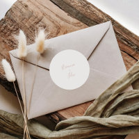 Rose Gold Minimalist Mariage Enveloppe sceaux