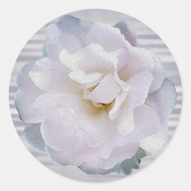 Sticker Rond Rose gris rose (Devant)