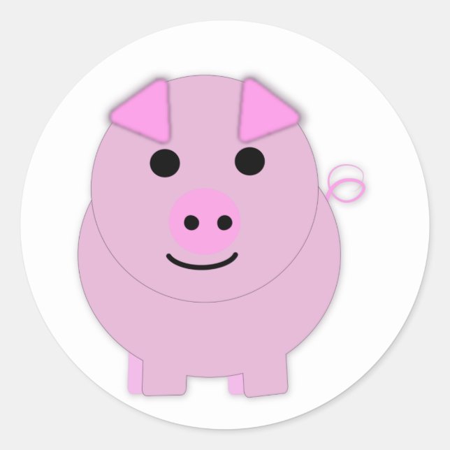 Sticker Rond Rose rond (Devant)
