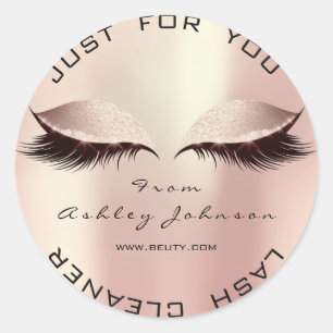 Sticker Rond Rose Rose Parties scintillant Beauté Nettoyeur de 