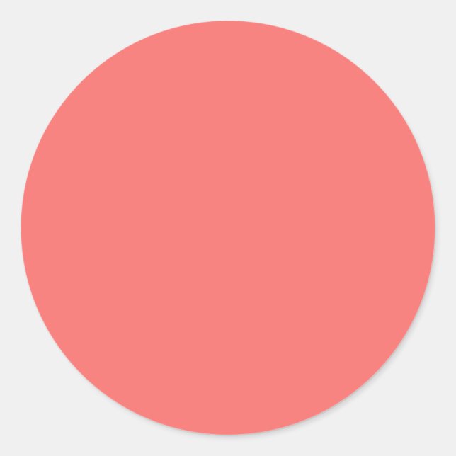 Sticker rond rose saumon (Devant)