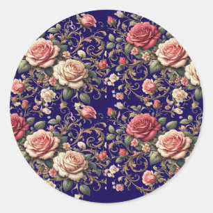 Sticker Rond Rose Symphony