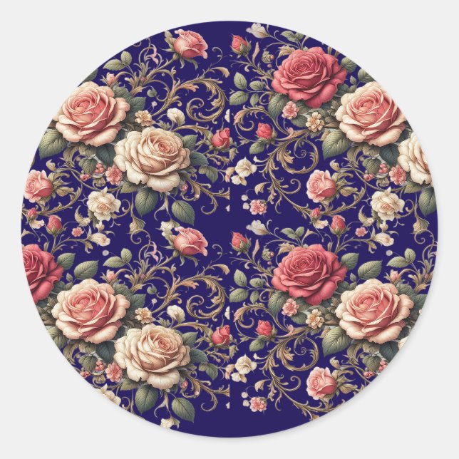 Sticker Rond Rose Symphony (Devant)