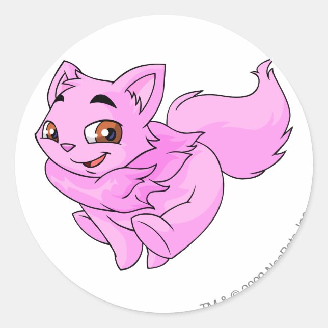 Sticker Rond Rose Wocky (Devant)