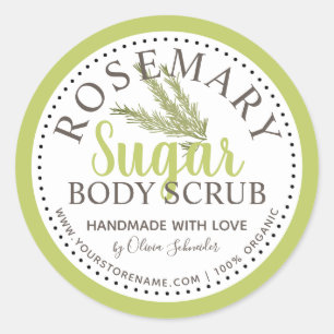 Sticker Rond Rosemary Sugar Scruter personnalisé