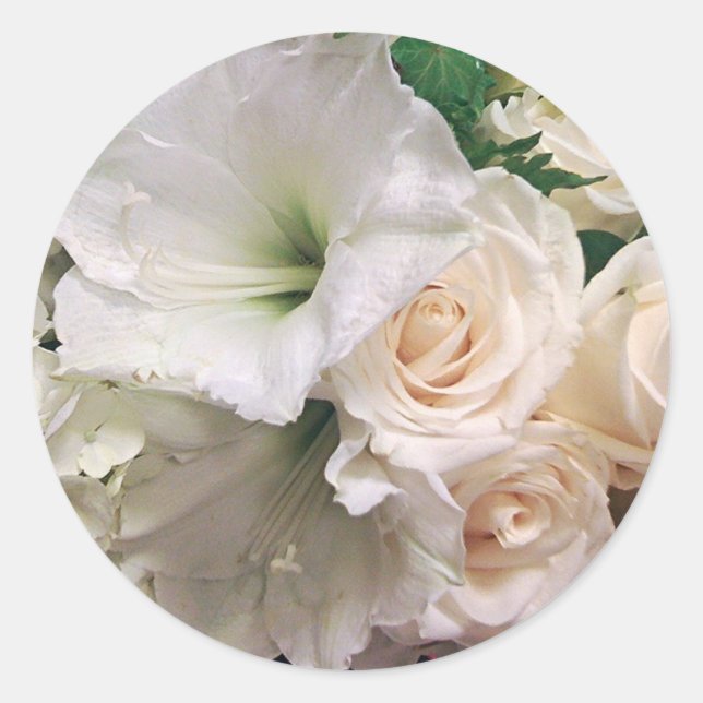 Sticker Rond Roses de Love Lilies of Life_ (Devant)