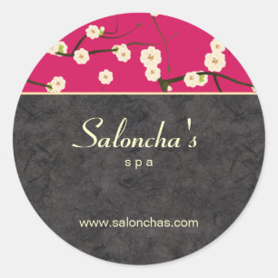 Sticker Rond Roses indien florales d'autocollant de fleurs de