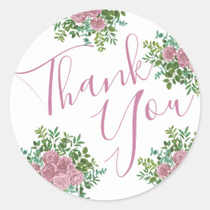 Sticker Rond Roses roses Jardin Printemps Mariage