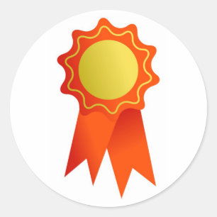 Sticker Rond Rosette blanche
