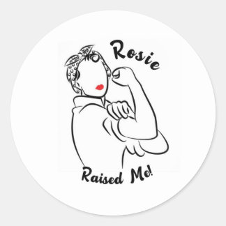 Sticker Rond Rosie Augmente la décennie - Toile Imprimer