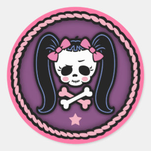 Sticker Rond Rosie Roger - corde