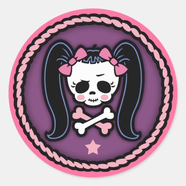 Sticker Rond Rosie Roger - corde (Devant)