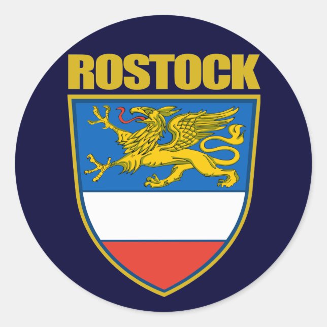 Sticker Rond Rostock (Devant)