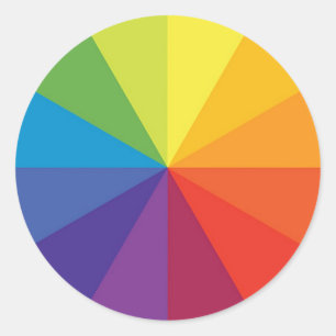 STICKER ROND ROUE DE COULEUR