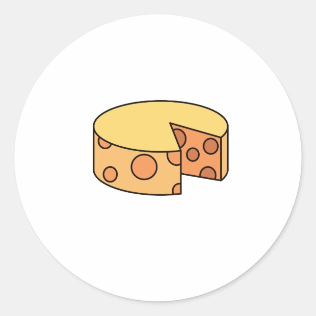 Sticker Rond roue de fromage (Devant)