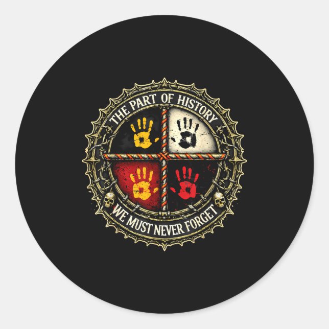 Sticker Rond Roue de médecine sensibilisation mmiw la partie de (Devant)
