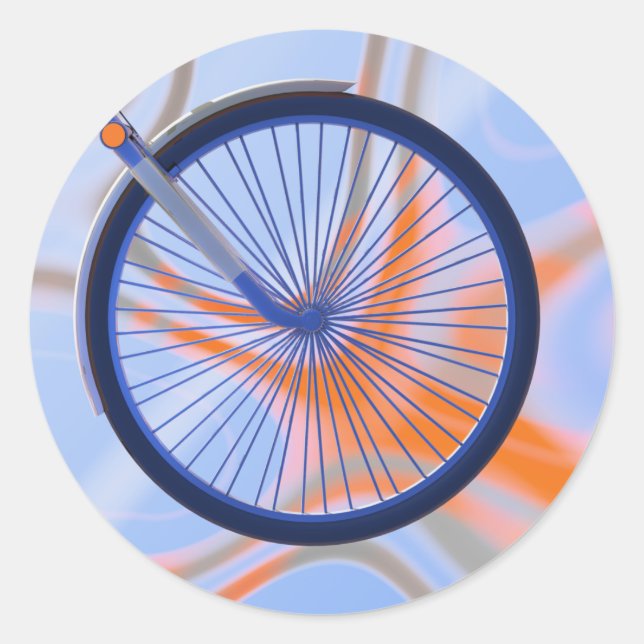 Sticker Rond Roue de vélo - Roue de bicyclette (Devant)