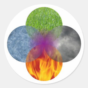 Sticker Rond Roue d'être - blanc