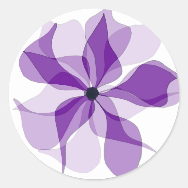 Sticker Rond Roue pourpre (Devant)