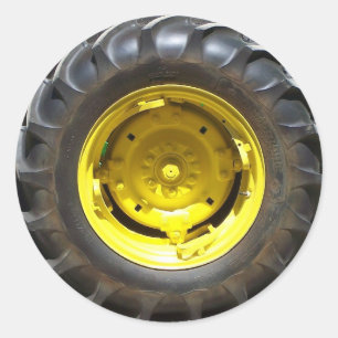 Sticker Rond roue verte jaune