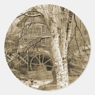 Sticker Rond Roue vintage