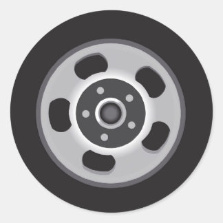 Sticker Rond Roues mag