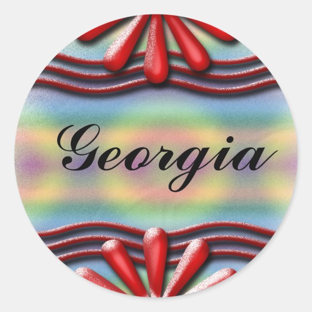 Sticker Rond Rouge (Devant)