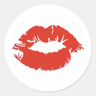 Sticker Rond Rouge