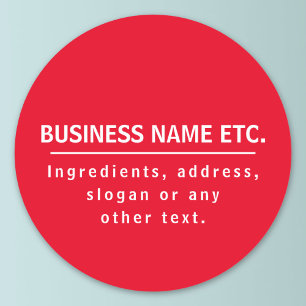 Sticker Rond Rouge & Blanc Multi-Usage
