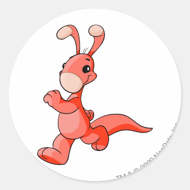 Sticker Rond Rouge Blumaroo (Devant)