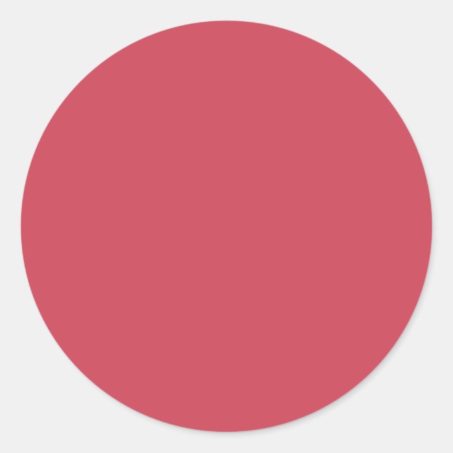 Sticker Rond Rouge brique (couleur solide) (Devant)