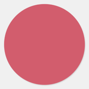 Sticker Rond Rouge brique (couleur solide)
