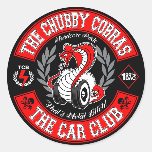 Sticker Rond Rouge de patch 1,5 po (Devant)