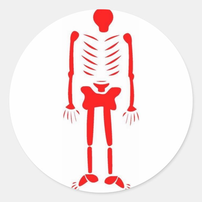 Sticker Rond rouge est perdu (Devant)