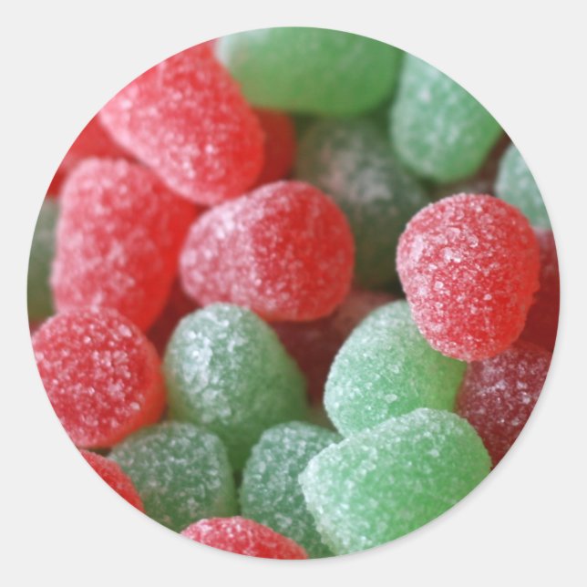 Sticker Rond Rouge et vert (Devant)