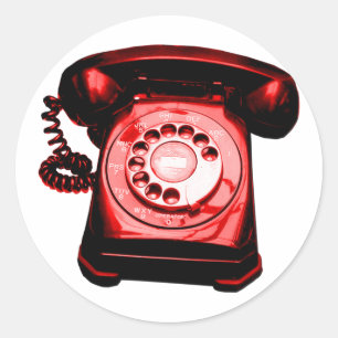 Sticker Rond Rouge Hotline
