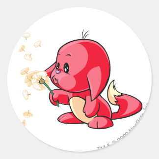 Sticker Rond Rouge Kacheek