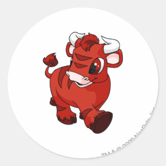 Sticker Rond Rouge Kau