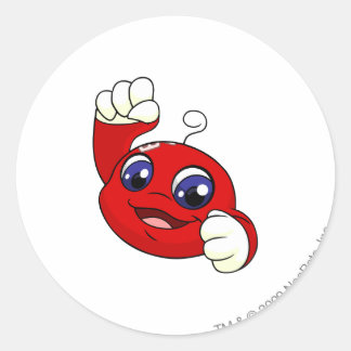 Sticker Rond Rouge Kiko