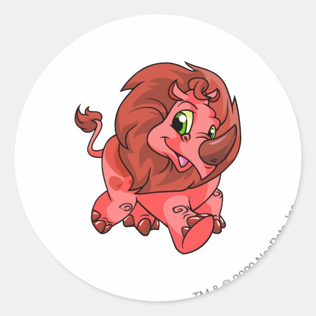 Sticker Rond Rouge Tonu (Devant)